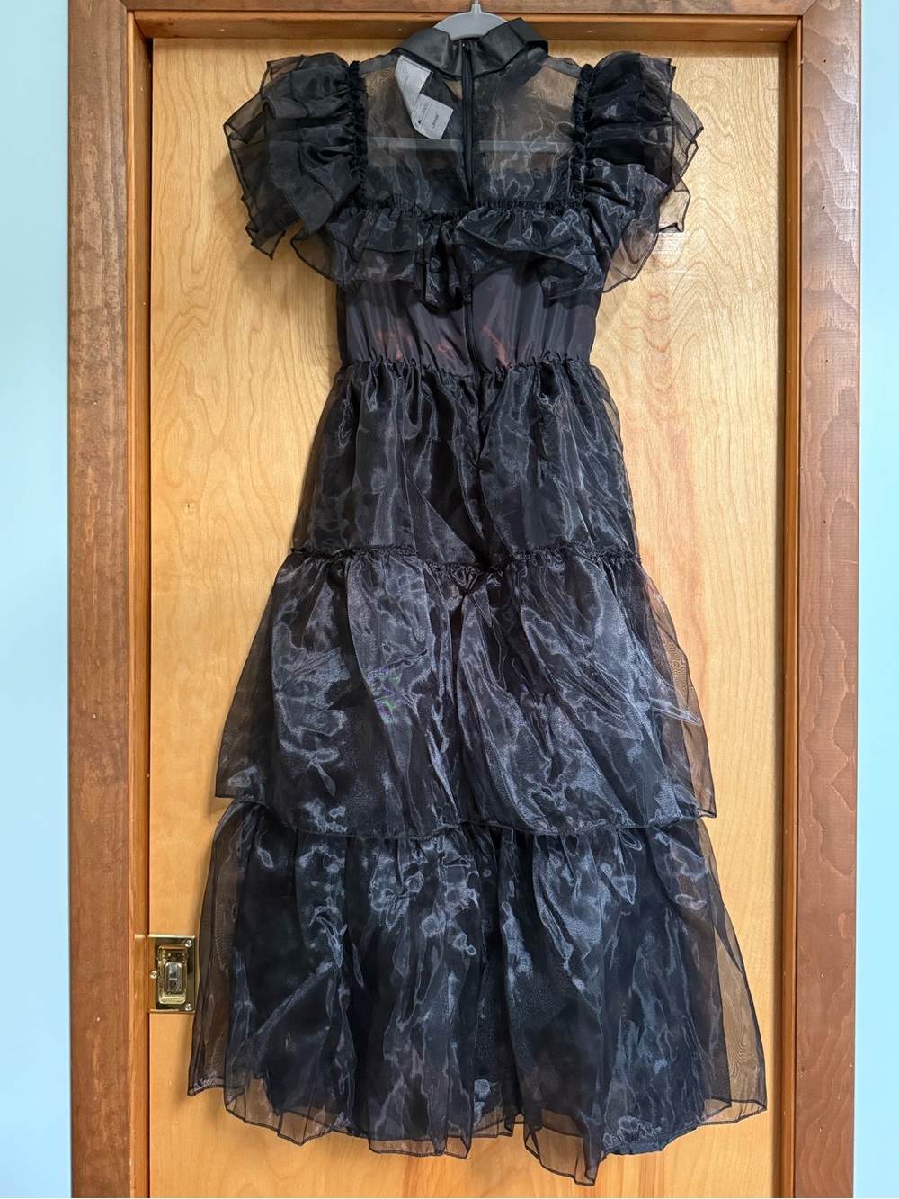 NWOT Child Large Wednesday Addams Prom Dress Halloween Costume Rave’N Dance - Picture 3 of 16